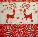 215 Hirsche - 3-lagig (rot) - Paper Design - CS