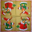 218 Hirsche - 3-lagig (gold) - Ihr