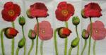 099 Anemones, Poppy - 4-ply - Colourful Life - Handkerchief