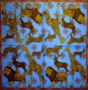 103 Animals Africa: Divers - 3-ply (blue) - Caspari