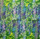 034 Flowers Others - 3 ply (blue) - Ihr