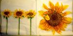 038 Sunflowers - 3-ply (cream) - Ambiente