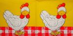 134 Hahn, Huhn - 3 lagig (gelb)