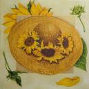145 Sunflowers - 3-ply (cream) - Ambiente