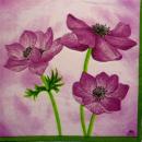 138 Anemonen, Mohn - 3-lagig - Fasana