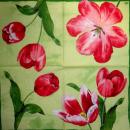 081 Tulips - 3-ply (rot/grün) - Ihr