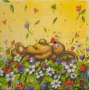 169 Rabbits:  unnatürlich - 3-ply (yellow) - Design House