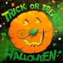155 Halloween - 3-ply (grün)