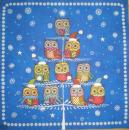 014 Owls - 3-ply (blue) - Paw