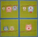 027 Owls - 3-ply (grün) - Artebene