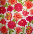 564 Roses - 3-ply -  - Caspari - Royal Horticultural Society
