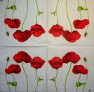 149 Anemonen, Mohn - 3-lagig - Fasana