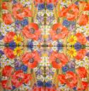 192 Anemones, Poppy - 3-ply - WIDA - 35x35 cm