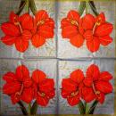 096 Lilies - 3-ply (silver)  - Ambiente