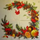 035 Christmas Flowers - 3-ply (cream) - Home Fashion