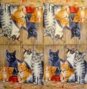 129 Cats - 3-ply - Künstler -  CS