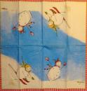179 Schneemann - 4-lagig - Caspari - Debbie Taylor Kerman - Taschentuch