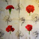 609 Rosen - 3-lagig - Caspari - Pierre Frey