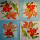082 Tulips - 3-ply (blue) - Home Fashion
