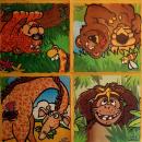 056 Tiere Afrika: Diverse - 2-lagig - dixie