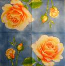 275 Rosen - 3-lagig (blau orange) - Ihr