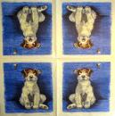 151 Dogs - 3-ply (blue)