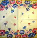 004 Anemones, Poppy - 3-ply (cream) - Ihr