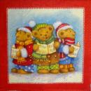 079 Bären Christmas - 3-ply (red) - Stewo