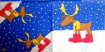 227 Hirsche - 3-lagig (blau) - ppd