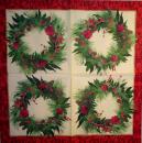 207 Christmas Flowers - 3-ply - Caspari