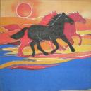 044 Horses - 3-ply