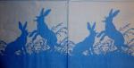 016 Rabbits:  natürlich - 3-ply (blue/blue)