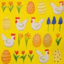 026 Rooster,  Hen - 3-ply (yellow) - Atelier