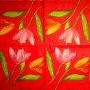 186 Tulpen - 3-lagig(rot) - Viva