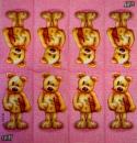 210 Teddy - 4-ply (pink) - Sniff - Handkerchief