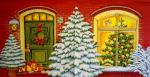 167 Winter Landscape - 3-ply -1/2 (red) - Ihr