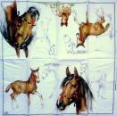 047 Horses - 4-ply - Ihr - Handkerchief