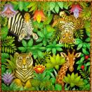 127 Animals Africa: Divers - 3-ply (black) - CASPARI