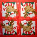 306 Hirsche - 3-lagig (rot)