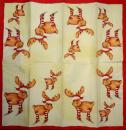 192 Deer - 3-ply (cream) - Handkerchief