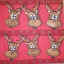 042 Deer - 3-ply (red) - Paper Design