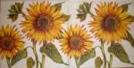 023 Sunflowers - 3-ply (cream)