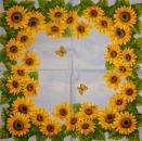 029 Sunflowers - 3-ply (blue) - Home Fashion