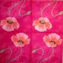174 Anemonen, Mohn - 3-lagig(pink)