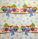 053 Owls - 4-ply - Colourful Life - Handkerchief