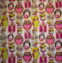 097 Owls - 3-ply (pink)