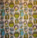 097 Owls - 3-ply (blue)