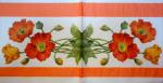024 Anemonen, Mohn - 3-lagig - WIDA - 35x35cm