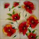039 Anemones, Poppy - 3-ply (cream) - Ihr
