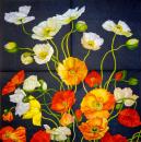 048 Anemones, Poppy - 3-ply (black) - Home Fashion